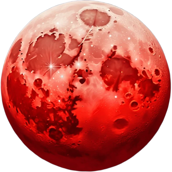 Half red moon  emoji