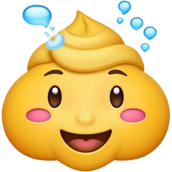 create a smell emoji in the style of iphone emoji