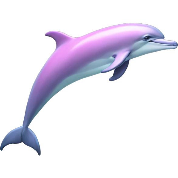 Pastel-pink-colors-dolphin emoji