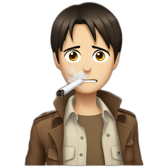 eren-yeager-smoking emoji