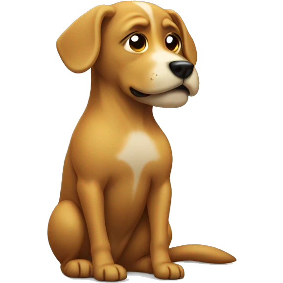Dog peeing emoji