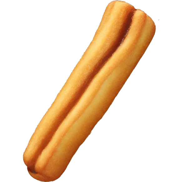 Churro with tip chocolate  emoji