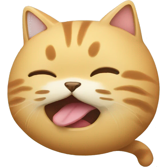 Un chat qui mange  emoji
