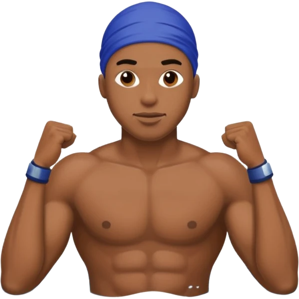 swimmer black man emoji