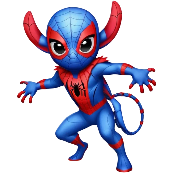 Spider-Man dressed as stitch  emoji