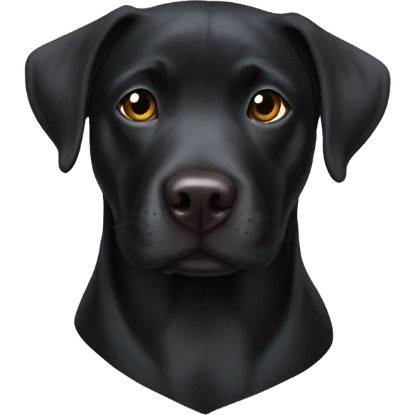 Black Labrador mix with pitbull  emoji