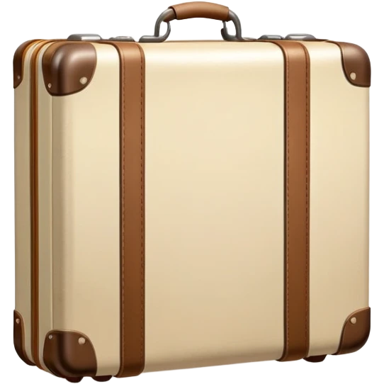 Cream colored suitcase emoji