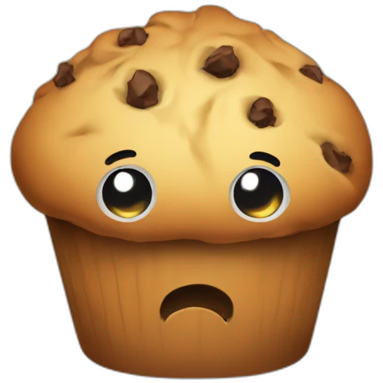 depressed muffin emoji