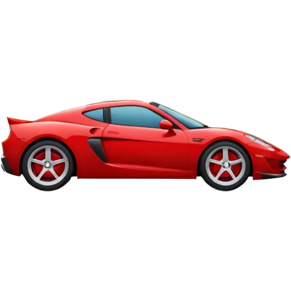 car sport in front of a house emoji