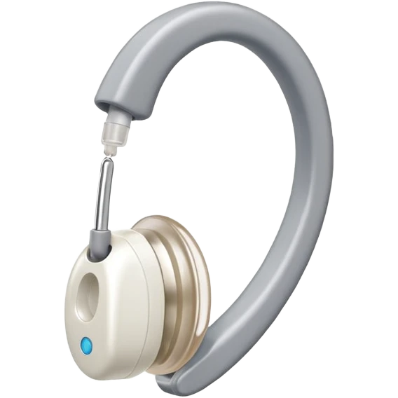Earmold hearing aid color white emoji