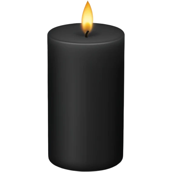black luxury candle emoji