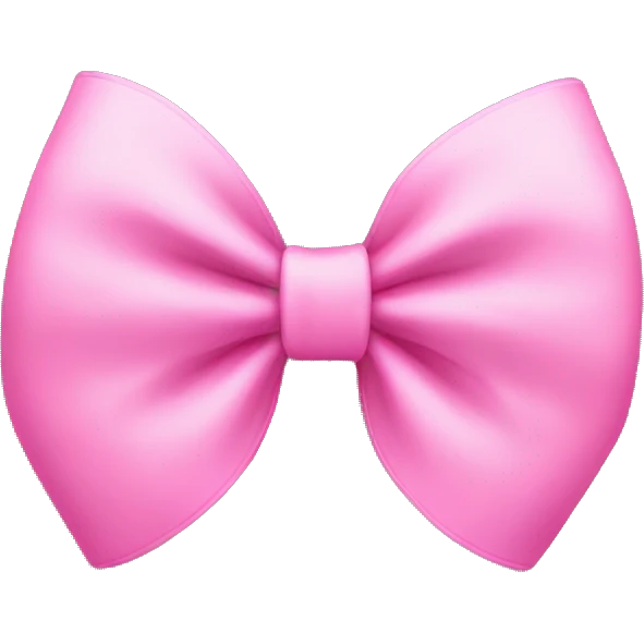 Pink bow emoji