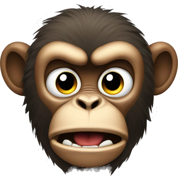 Angry monkey emoji