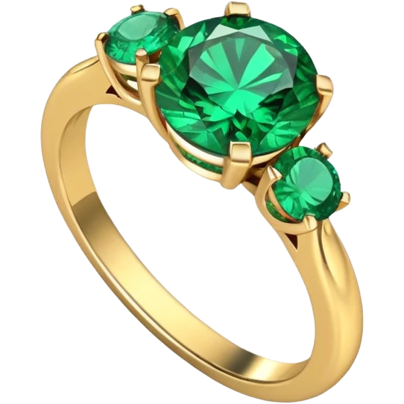 glitter esmerald married ring emoji