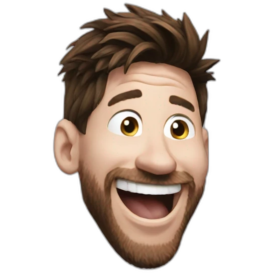 messi laugh emoji