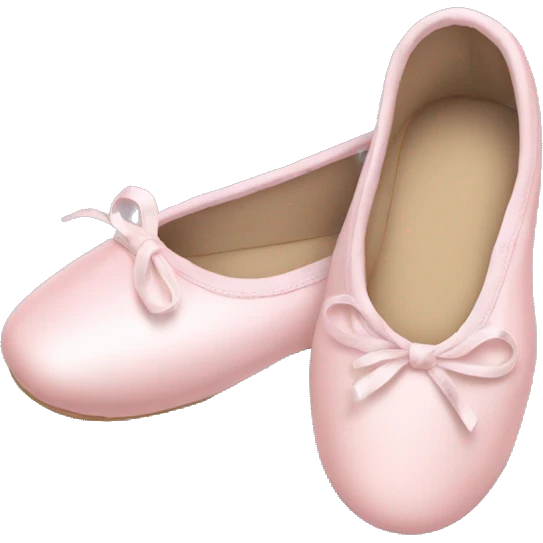 Pale pink ballet shoes emoji