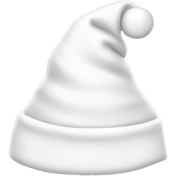 White Santa hat emoji