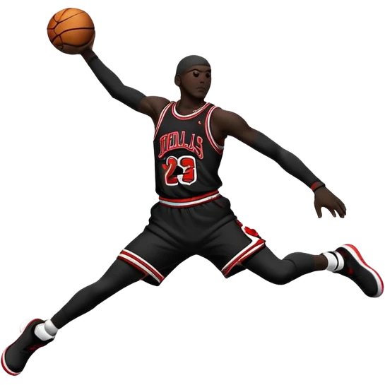 Air Jordan logo solid black minimalistic emoji