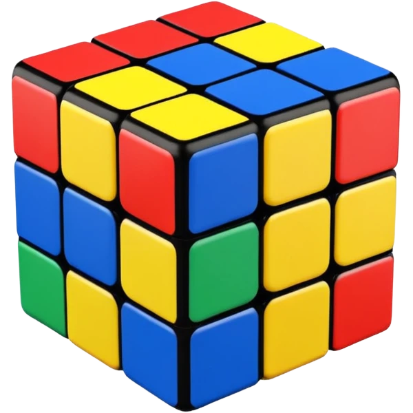 a 3×3 rubik's cube emoji