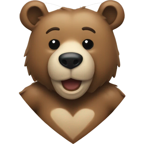 A bear heart emoji