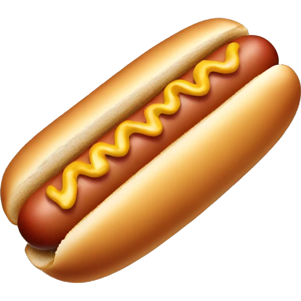 Eat a hot dog emoji