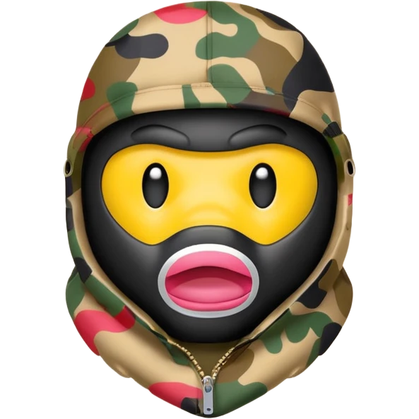 Сделай логотип Bape emoji