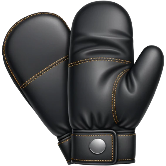 black mitt - no glove  emoji