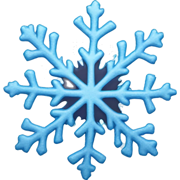 Melting snowflake emoji