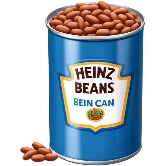 Heinz beans in blue can emoji
