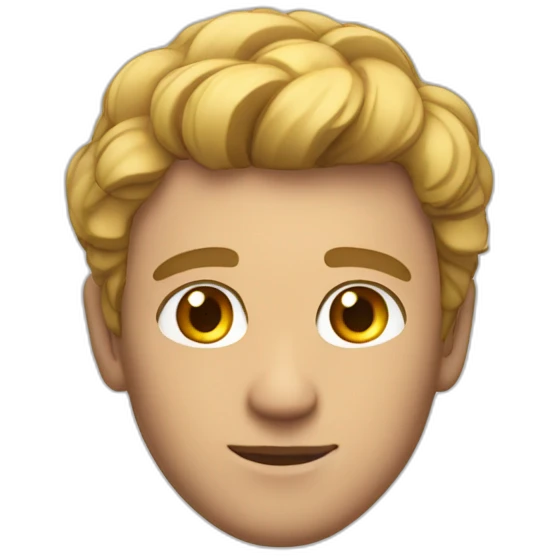 friendly gaze from handsome man emoji