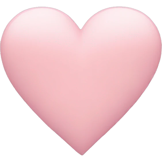 Pastel pink heart  emoji