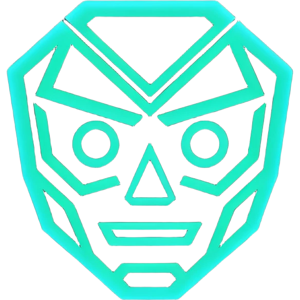 Create an image for VIBE25-04 80's retro Halloween Tron  emoji