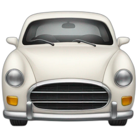 A car with a line emoji