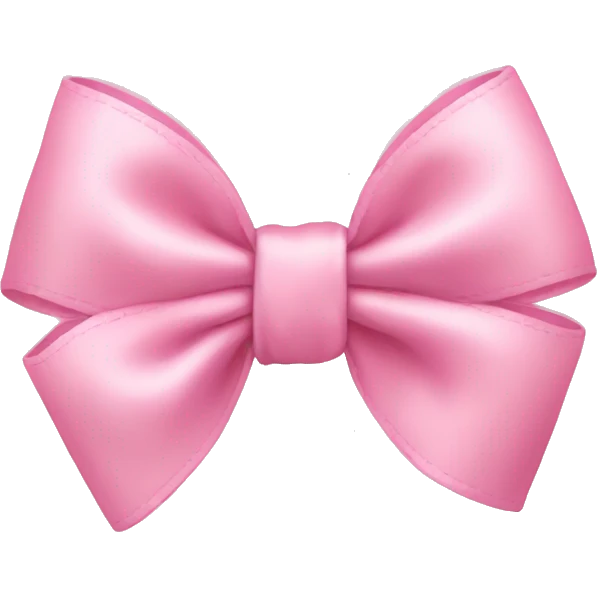 Baby pink bow emoji