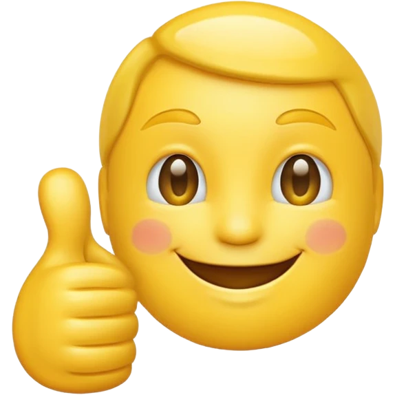 thumbs up emoji, friendly and clear emoji