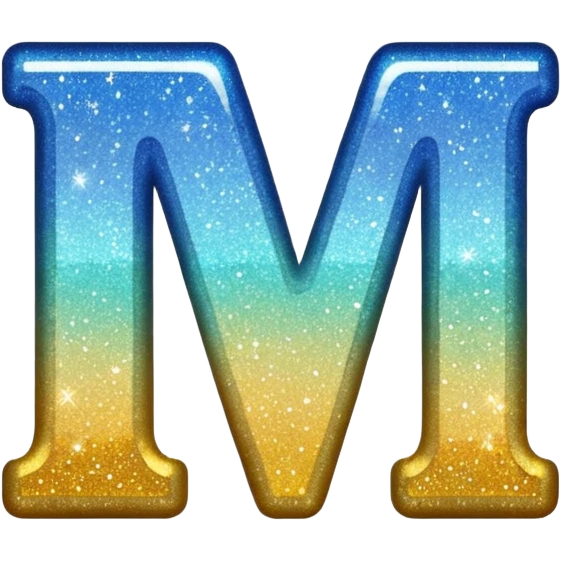 The word wonderful with glitter emoji