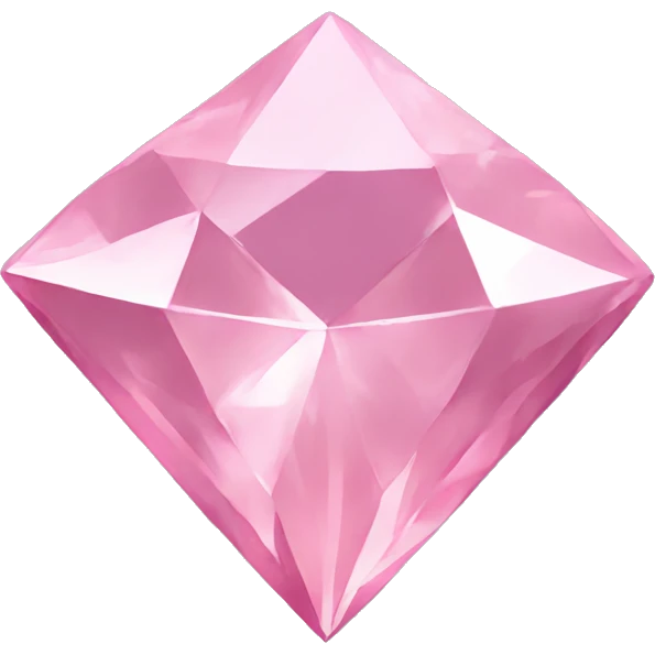 Pink diamond emoji