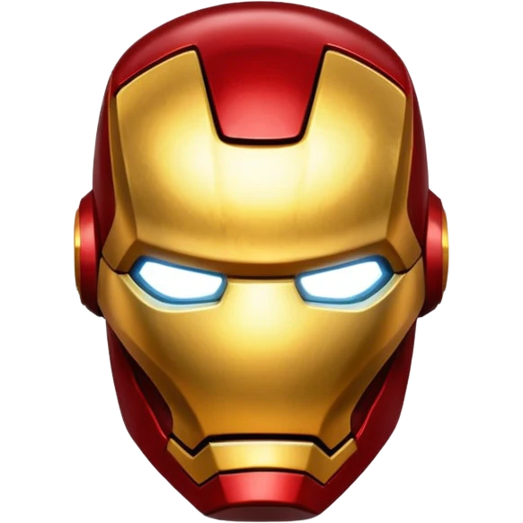 ironman's head,more real,close to what movie looks like emoji