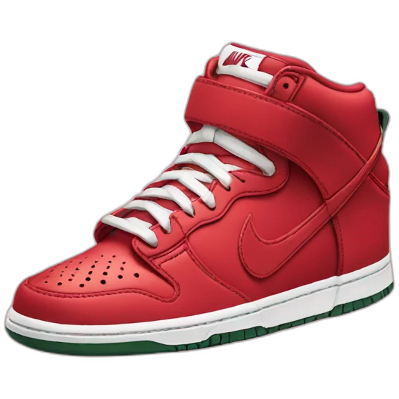 Nike dunk red emoji
