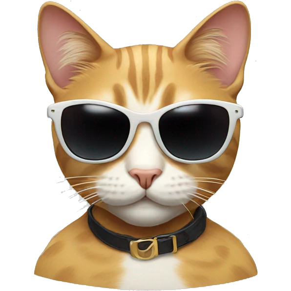 Cat with sunglasses emoji