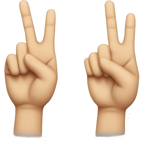 emoji similar to a "rock" had sign, but with index finger, middle finger, and little finger pointing out emoji
