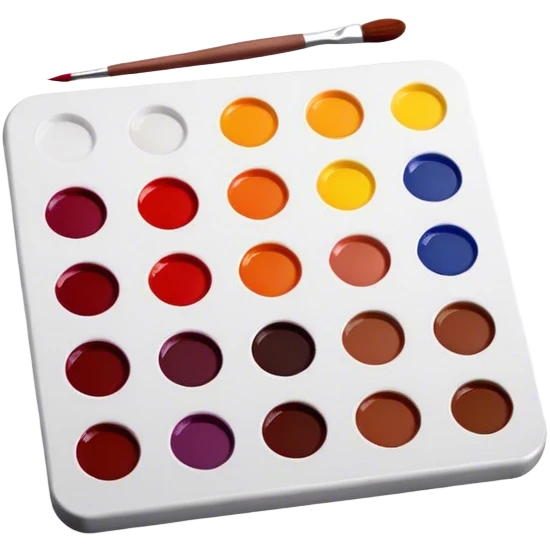 Burgundy Paint palette emoji