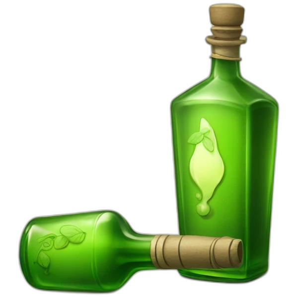 bottle of absinthe emoji
