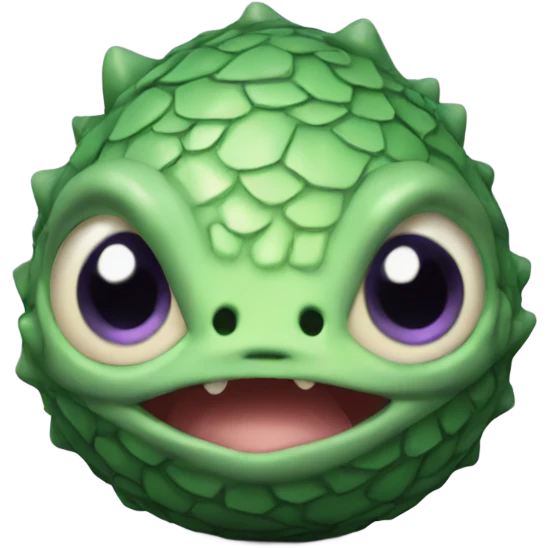 Baby dragon egg with eyes  emoji