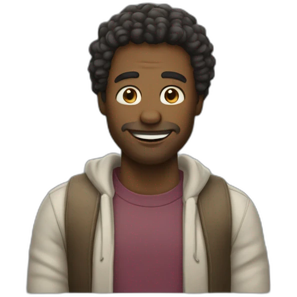 guy saying that's all folks emoji