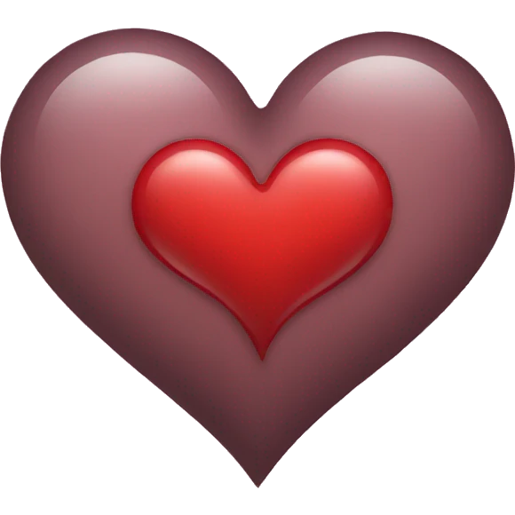 Two parts of heart emoji emoji