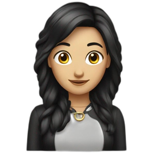 Süsse Frau schwarze haare 25 jahre emoji