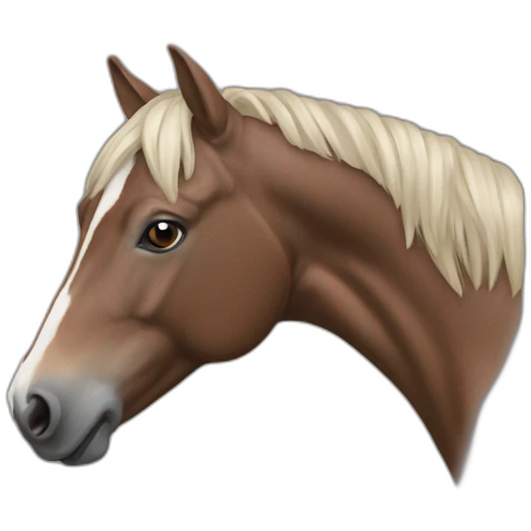 Cheval baie emoji