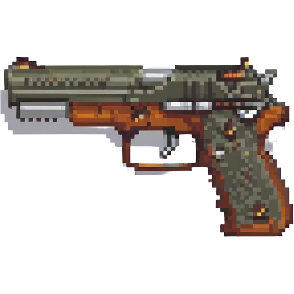 realistic pistol emoji