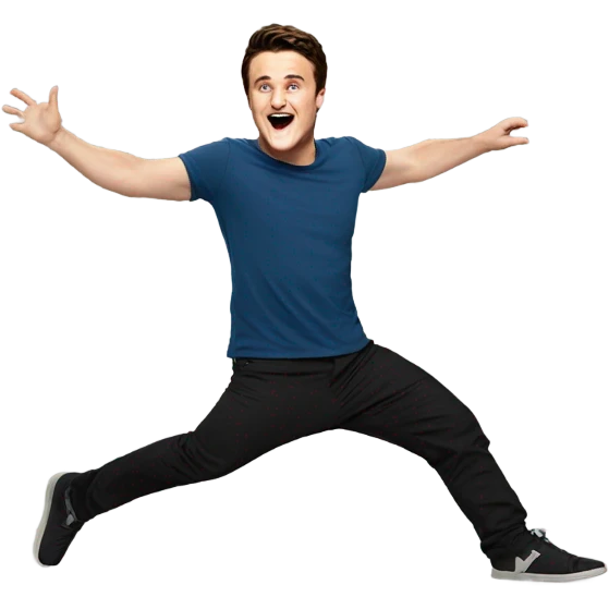 Josh hutcherson doing a cartwheel emoji